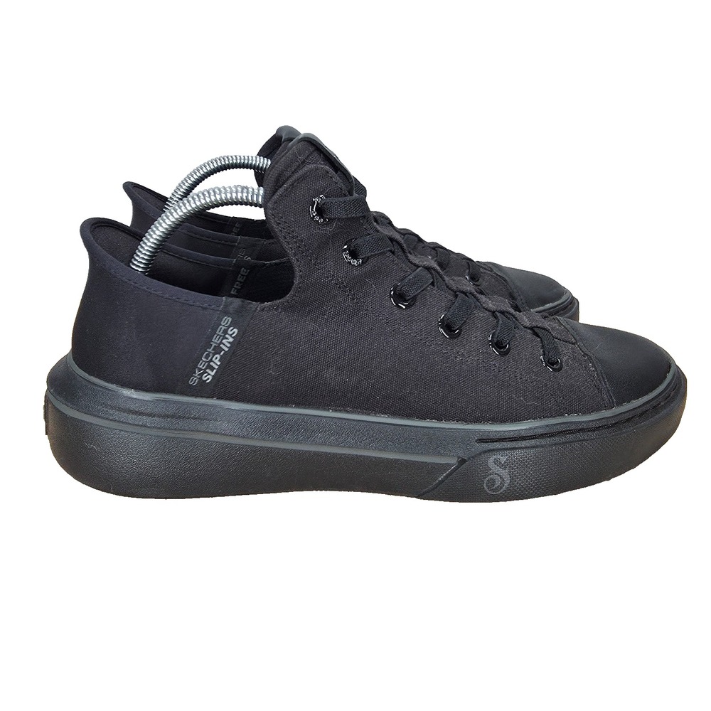 Skechers x Snoop‎ Dogg Hands Free Slip Ins Shoes Mens 8.5 Black Canvas Sneakers